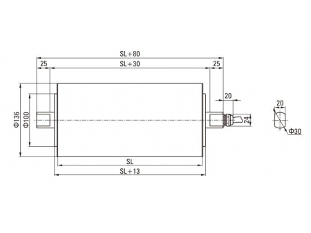 DM138  AC Trommelmotor