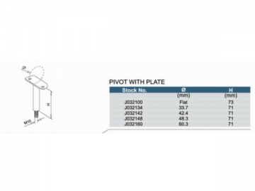 Edelstahl-Pivot mit der Platte