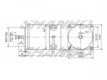 110mm Gleichstrommotor mit Permanentmagnet