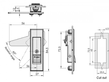 MS720 Schwenkhebelverschluss