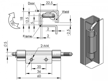 CL248 verborgenes Scharnier