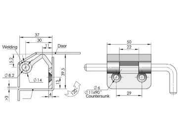 CL276 verborgenes Scharnier