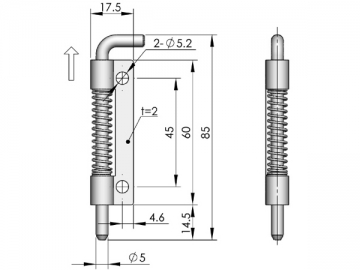 CL225-1/-2/-1A/-3 Bolzenscharnier