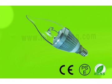 3W transparente LED-Kerzenlampe