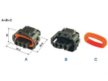 Wasserdichtes elektrisches Steckgehäuse