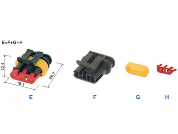 Wasserdichtes elektrisches Steckgehäuse