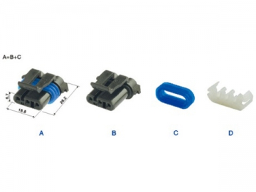 Wasserdichtes elektrisches Steckgehäuse