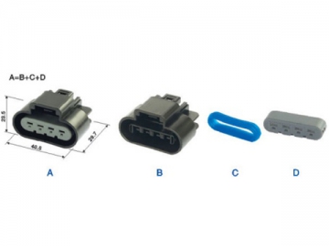 Wasserdichtes elektrisches Steckgehäuse