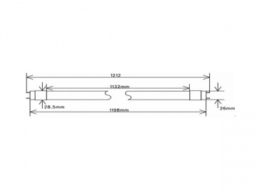 16W LED-Leuchtstoffröhre T8