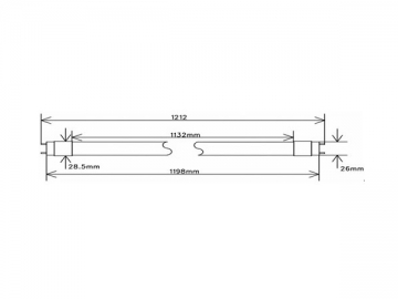 21W LED-Leuchtstoffröhre T8