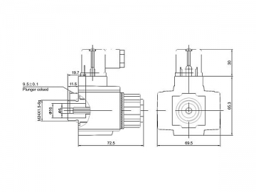 MFJ9-YC, MFJ9-YCA hydraulische Magnete für Wet-Pin AC Magnetventile