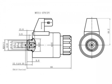 MFZ11–YC hydraulische Magnete für Wet-Pin DC Magnetventile