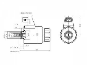 MFZ11–YC hydraulische Magnete für Wet-Pin DC Magnetventile