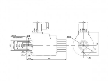 MFZ12-YC, MFZ12-YCA hydraulische Magnete für Wet-Pin DC Magnetventile