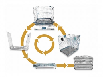 Stapelbarer Gittercontainer