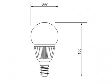 1W LED-Glühbirne