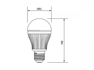 7W LED-Glühbirne