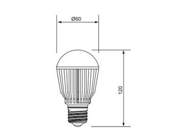 7W LED-Glühbirne