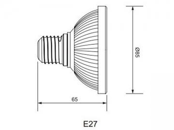 IP40 LED-Spotlampe