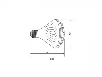 IP40 LED-Spotlampe