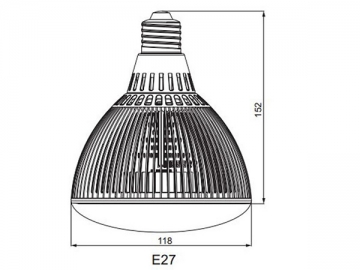 E27 Hochleistungs-LED-Spotlampe