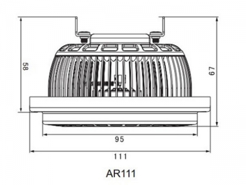 AR111 LED-Spotlampe