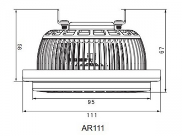 AR111 LED-Spotlampe