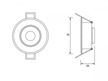 1W LED-Einbauleuchte