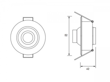 1W LED-Einbauleuchte