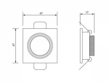 1W LED-Einbauleuchte