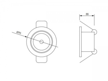 1W LED-Einbauleuchte