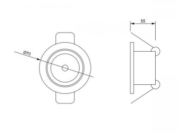 1W LED-Einbauleuchte