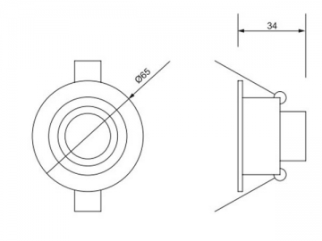 1W LED-Einbauleuchte