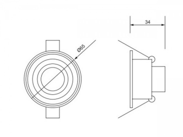 1W LED-Einbauleuchte