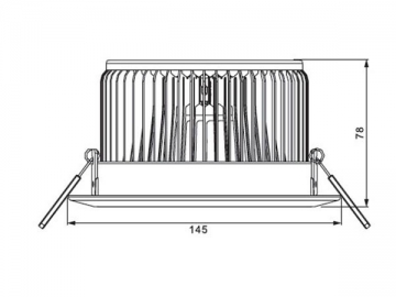 LED-Strahler mit mattierter Abdeckung