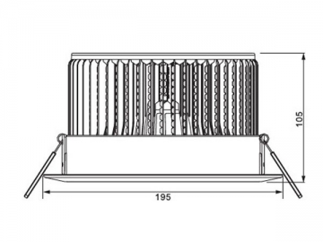 LED-Strahler mit mattierter Abdeckung