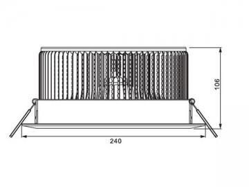 LED-Strahler mit mattierter Abdeckung