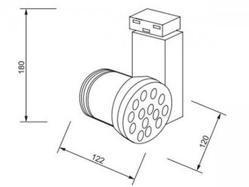 Hochleistungs-LED-Schienenleuchte