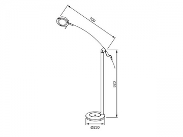 Aluminium-LED-Tischlampe