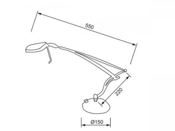 Aluminium-LED-Tischlampe