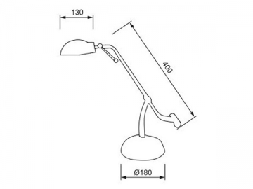 Aluminium-LED-Tischlampe