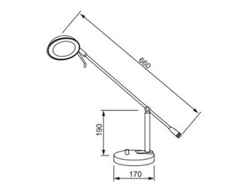 Aluminium-LED-Tischlampe