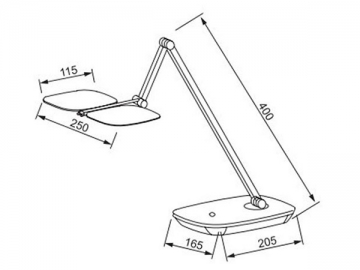 Aluminium-LED-Tischlampe