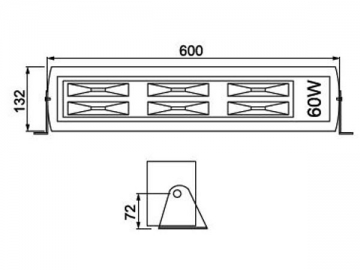 Integrierte LED-Tunnelleuchte