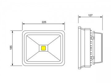 LED-Fluter mit der niedrigen Leistung