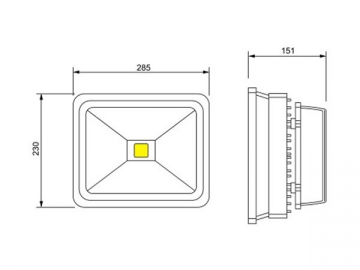 LED-Fluter mit der niedrigen Leistung