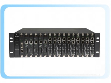 FTC-16M Medienkonverter Rack mit 16 Steckplätzen