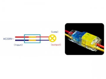 Draht-zu-Draht-Verbinder <small>(2 Drähte zu 2 Drähte mit ungleichem Durchmesser)</small>