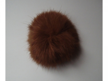 Pompons aus Kaninchenfell