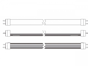 T8 LED-Leuchtröhre (mit isoliertem Treiber), 100-120LM/W